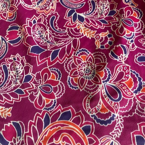 L.L. Bean Pink Paisley Tankini Top size 10 - Picture 7 of 7